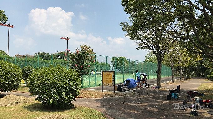 文化広場テニスコート　テニスのBonJin