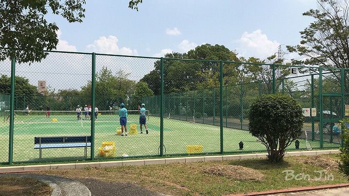 文化広場テニスコート　テニスのBonJin