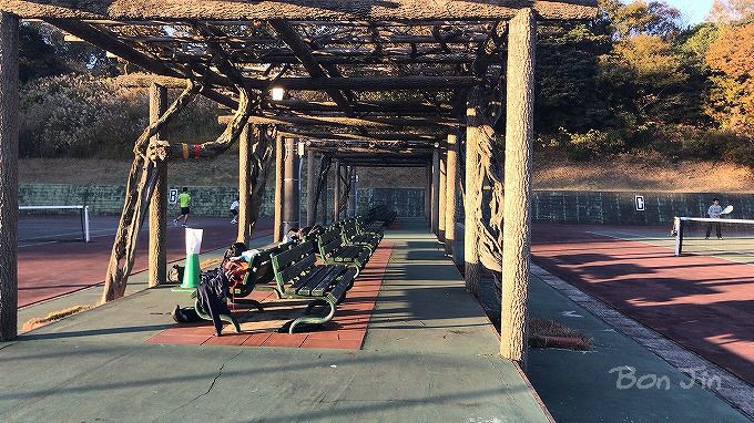 大曽公園テニスコート　テニスのBonJin
