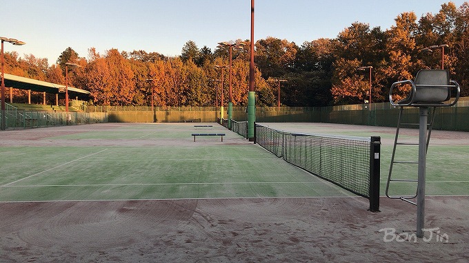半田運動公園テニスコート　テニスのBonJin