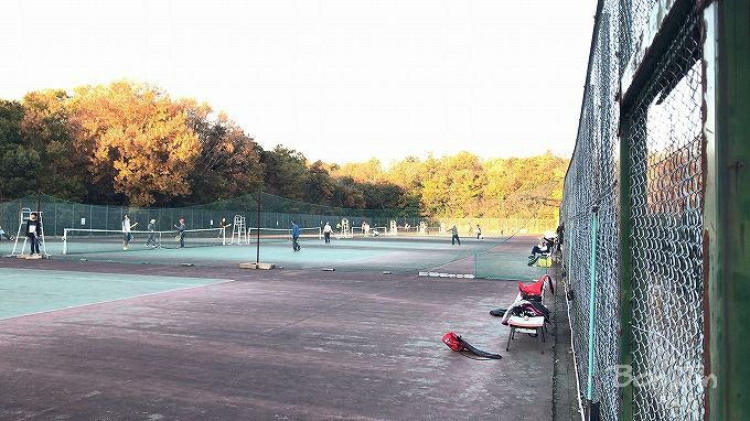 愛知県森林公園テニスコート　テニスのBonJin