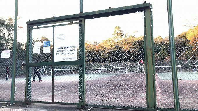 愛知県森林公園テニスコート　テニスのBonJin