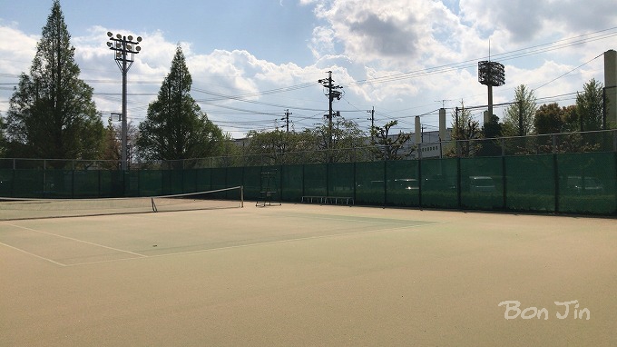 山の田公園テニス場 テニスのBonJin