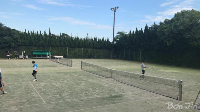 碧南市臨海公園　テニスのBonJin