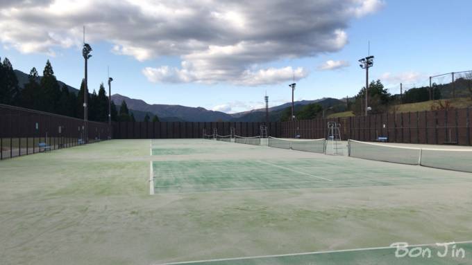 郡上市合併記念公園テニスコート　テニスのBonJin