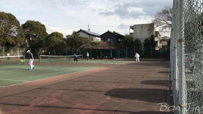 鶴城公園テニスコート　テニスのBonJin