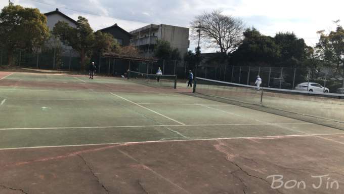 鶴城公園テニスコート　テニスのBonJin